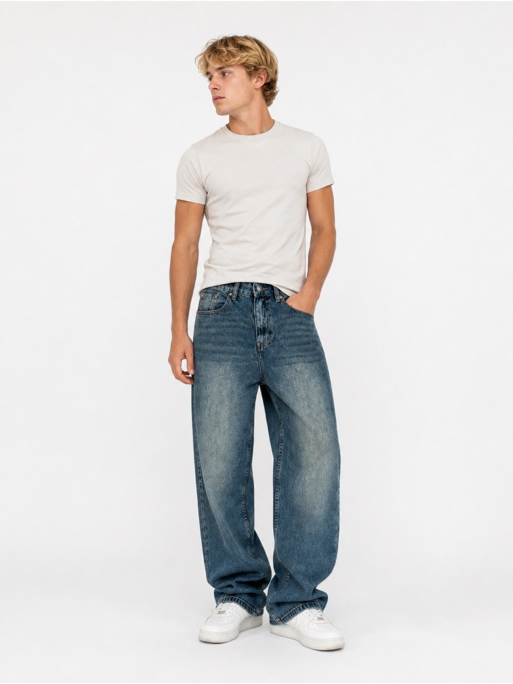 NWT RSQ Men’s Baggy Jeans 30x30 Dark Wash Wide Leg Skate Y2K